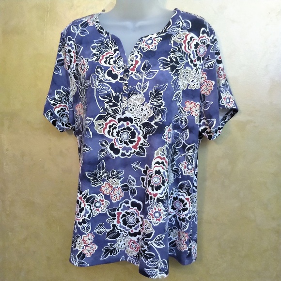 Karen Scott Tops - Karen Scott Tee Top NWT 1X
